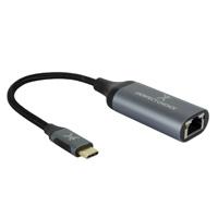 ADAPTADOR USB TIPO C A ETHERNET RJ45 HASTA 1000 MBPS PERFECT CHOICE - GRIS  / EXISTENCIA 12