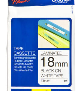Brother TZE-241 cinta para impresora de etiquetas Negro sobre blanco  / Precio $392
