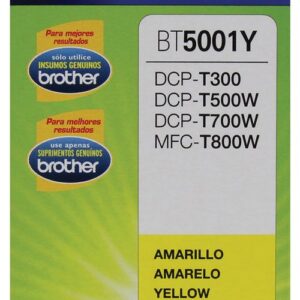 Botella de Tinta Brother BT5001Y - Amarillo  / Precio $221
