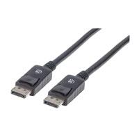 CABLE DISPLAYPORT,MANHATTAN,306935, V1.2 M-M 1.0M NEGRO 4K60HZ  / EXISTENCIA 7