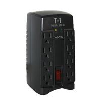 REGULADOR ELECTRONICO DE VOLTAJE VICA T1 750VA 400WATTS 8 NEMA 5-15R (4/4), 3 AÑOS DE GARANTIA  / EXISTENCIA 9