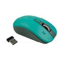 MOUSE INALAMBRICO OPTICO 800 A 1600 DPI SIMETRICO DONGLE USB PERFECT CHOICE ESSENTIAL - TURQUESA / EXISTENCIA 115