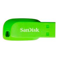 MEMORIA SANDISK 16GB USB 2.0 CRUZER BLADE Z50 ELECTRIC GREEN SDCZ50C-016G-B35GE  / EXISTENCIA 133