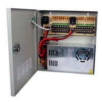 FUENTE DE PODER SAXXON 12V CD/ 30 AMPERES/ DISTRIBUIDOR PARA 18 CAMARAS/ 1.65 AMPERES POR CANAL/CE/ FCC/ CERTIFICACION UL / EXISTENCIA 3