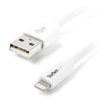 CABLE DE 2M LIGHTNING DE 8 PIN A USB A 2.0 PARA APPLE IPOD IPHONE IPAD - BLANCO - STARTECH.COM MOD. USBLT2MW / EXISTENCIA 417