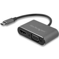 ADAPTADOR USB-C A VGA Y HDMI - 2EN1 - 4K 30HZ - GRIS ESPACIAL - ADAPTADOR DE VIDEO EXTERNO USB TIPO C - STARTECH.COM MOD. CDP2HDVGA  / EXISTENCIA 3