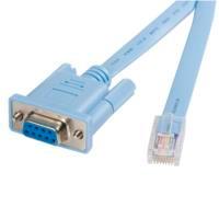 CABLE DE 1.8M PARA GESTION DE ROUTER CONSOLA CISCO RJ45 A SERIAL DB9 - ROLLOVER - MACHO A HEMBRA - STARTECH.COM MOD. DB9CONCABL6 / EXISTENCIA 31
