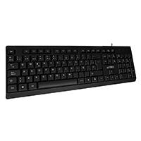 TECLADO ACTECK INSPIRE TA210 / ALAMBRICO USB / ESPAÑOL / 105 TECLAS / WINDOWS / MEMBRANA / NEGRO / AC-928946  / EXISTENCIA 1024