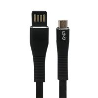 CABLE MICRO USB GHIA PLANO REVERSIBLE/BILATERAL COLOR NEGRO DE 1M  / EXISTENCIA 5