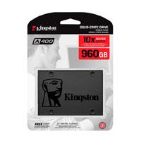 UNIDAD DE ESTADO SOLIDO KINGSTON INTERNO A400 960GB 2.5 SATA3 7MM LECT.500/ESCRIT.450MB/S PC/LAPTOP SA400S37/960G  / EXISTENCIA 50