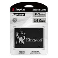 UNIDAD DE ESTADO SOLIDO KINGSTON INTERNO KC600 512GB 2.5 SATA3 7MM LECT.550/ESCRIT.520MB/S NAND 3D TLC PC/LAPTOP SKC600/512G / EXISTENCIA 7