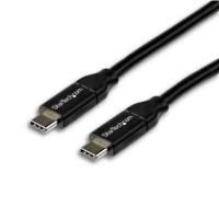 CABLE USB-C DE 2M A USB-C CON CAPACIDAD PARA ENTREGA DE ALIMENTACION DE 5A (100W) - USB TIPO-C - CABLE DE CARGA USB-C - USB 2.0 - STARTECH.COM MOD. USB2C5C2M  / EXISTENCIA 3