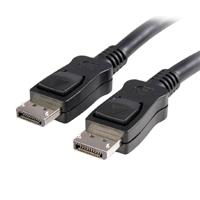 CABLE DE 5M DISPLAYPORT 4K MBR CON CIERRE DE SEGURIDAD MEDIANTE MECANISMO DE BLOQUEO - 2X MACHO DP - LATCHES - NEGRO - STARTECH.COM MOD. DISPL5M / EXISTENCIA 2