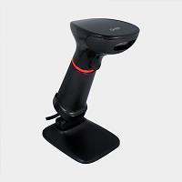 LECTOR DE CODIGOS DE BARRA GHIA GS2DB2 / 2D / LED ROJO / USB / CON BASE / QR / NEGRO  / EXISTENCIA 149