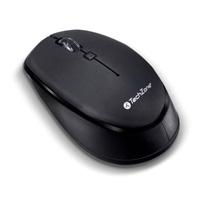 MOUSE TECHZONE TZ19MOU01-INA OPTICO INALAMBRICO 1000 DPIS ERGONOMICO NEGRO  / EXISTENCIA 7