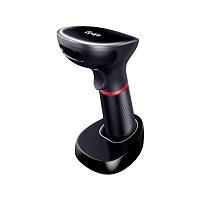 LECTOR DE CODIGOS DE BARRAS GHIA GSW2 / INALAMBRICO / 2D / LED ROJO Y BLANCO / BLUETOOTH / USB / BASE DE CARGA / QR / NEGRO / EXISTENCIA 1
