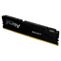 MEMORIA RAM KINGSTON DIMM DDR5 16GB 5200MT/S FURY BEAST BLACK CL40 288PIN 1.25V C/DISIPADOR DE CALOR P/PC/GAMER/ALTO RENDIMIENTO KF552C40BB-16  / EXISTENCIA 2