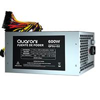 FUENTE DE PODER QUARONI 600W METALICO 24 PIN  / EXISTENCIA 10