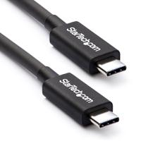 CABLE THUNDERBOLT DE 2M - THUNDERBOLT 3 USB-C 20GBPS - COMPATIBLE CON THUNDERBOLT, DISPLAYPORT Y USB - 4K A 60HZ - HASTA 100W - STARTECH.COM MOD. TBLT3MM2M  / EXISTENCIA 13