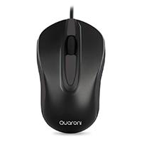MOUSE OPTICO QUARONI ALAMBRICO COLOR NEGRO 1200 DPI  / EXISTENCIA 1463