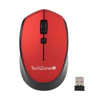 MOUSE TECHZONE TZ19MOU01-INAR OPTICO NANO USB BOTONES ROJO  / EXISTENCIA 37