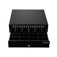 CAJON DE DINERO TECHZONE TZBE5B8M100, COMPARTIMENTO, 5 BILLETES, 8 MONEDAS, REMOVIBLE, NEGRO / EXISTENCIA 24