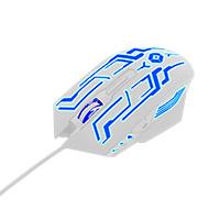 MOUSE GAMER ALAMBRICO 800 A 3600 DPI 6 BOTONES CONECTOR USB RGB VORTRED BY PERFECT CHOICE LEGACY - BLANCO / EXISTENCIA 37