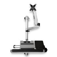 ESTACION DE TRABAJO DE MONTAJE EN PARED - ESCRITORIO ERGONOMICO - BRAZO ARTICULADO PARA PANTALLA DE 34  / EXISTENCIA 3