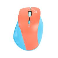 MOUSE INALAMBRICO 1600 DPI ERGONOMICO SILENCIOSO CONECTOR USB PERFECT CHOICE THUMB - AZUL/MAMEY / EXISTENCIA 40