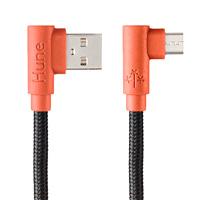 CABLE MICRO USB HUNE HIEDRA SUSTENTABLE TRENZADO CARGA RAPIDA Y DATOS 90ª  1.2M (CORTEZA)  / EXISTENCIA 64