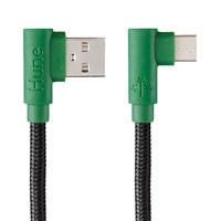 CABLE MICRO USB TIPO C HUNE HIEDRA SUSTENTABLE TRENZADO CARGA RAPIDA Y DATOS 90ª  1.2M (BOSQUE)  / EXISTENCIA 22