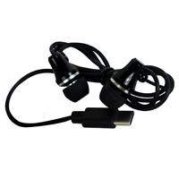 AUDIFONOS ALAMBRICOS CONECTOR TIPO C PERFECT CHOICE GLISSANDO - NEGRO  / EXISTENCIA 3