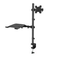 SOPORTE COMBINADO,MANHATTAN,462136, DE ESCRITORIO PARA LAPTOP Y MONITOR DE 13 A 32  / EXISTENCIA 12