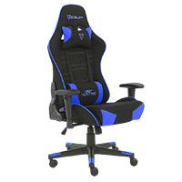 SILLA OCELOT GAMING OST-ELECTRIC BLUE / TELA AUTOMOTRIZ / BASE NYLON AJUSTABLE / DESCANSABRAZOS 1D / PISTON CLASE 4 / RECLINABLE 90-155 GRADOS / HASTA 150KG / COJINES LUMBAR Y CERVICAL / COLOR NEGRO C / EXISTENCIA 1