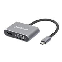 DOCKING USB,MANHATTAN,130691,-C  4 PTOS, HDMI/VGA, USB-A/USB-C PD  / EXISTENCIA 1