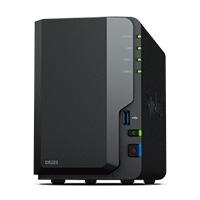 NAS SYNOLOGY DS223 /2 BAHIAS NUCLEO CUDRUPLE 1.7 GHZ /2GB DDR4/ LAN GIGABIT X1/USB 3.2 X3/SATA/HOT-SWAP/ SIN DISCOS/ REALTEK RTD1619B/HASTA 36 TB  / EXISTENCIA 2
