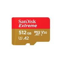 MEMORIA SANDISK MICRO SDXC 512GB EXTREME 190MB/S 4K CLASE 10 A2 V30 C/ADAPTADOR SDSQXAV-512G-GN6MA  / EXISTENCIA 2