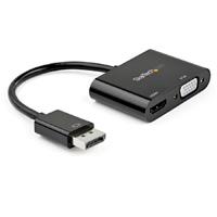 ADAPTADOR DE VIDEO DISPLAYPORT A HDMI VGA - DONGLE CONVERTIDOR DISPLAYPORT 1.2 HBR2 A HDMI 2.0 O VGA 1080P - STARTECH.COM MOD. DP2VGAHD20  / EXISTENCIA 1