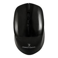 MOUSE INALAMBRICO 1600 DPI OPTICO CONECTOR USB PERFECT CHOICE ROOT PRO - NEGRO / EXISTENCIA 167