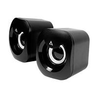 BOCINAS ACTECK / ESENCE BASIC AS215 / ALAMBRICA / USB / ILUMINACION LED / NEGRO / AC-935272 / EXISTENCIA 171