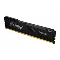 MEMORIA RAM KINGSTON DIMM DDR4 16GB 3600MT/S FURY BEAST BLACK CL18 288PIN 1.35V C/DISIPADOR DE CALOR P/PC/GAMER/ALTO RENDIMIENTO KF436C18BB/16  / EXISTENCIA 2