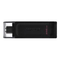 MEMORIA FLASH USB KINGSTON DATA TRAVELER 70 256GB GEN 1 3.2 TIPO C NEGRO (DT70/256GB)  / EXISTENCIA 11