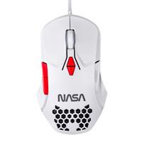 MOUSE GAMER NASA BY TECHZONE NS-GM04 ALAMBRICO LED RGB BLANCO 7 BOTONES HASTA 6400 DPIS / EXISTENCIA 6
