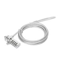 CANDADO LAPTOP /MANHATTAN/440448/COMBINACION 2.0M, 4 DIGITOS, PLATEADO / EXISTENCIA 15