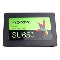 UNIDAD DE ESTADO SOLIDO SSD INTERNO ADATA SU650 256GB 2.5 SATA3 LECT. 520 ESCRIT. 450 MBS 7MM PC LAPTOP MINIPC SIN BRACKET 3DNAND ASU650SS-256GT-R / EXISTENCIA 6