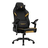 SILLA OCELOT GAMING OS-KING / VINIPIEL Y TERCIOPELO / BASE METALICA AJUSTABLE / DESCANSABRAZOS 5D / PISTON CLASE 4 / RECLINABLE 90-155 GRADOS / HASTA 150KG / COJINES LUMBAR Y CERVICAL / COLOR NEGRO CO  / EXISTENCIA 85