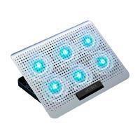 BASE ENFRIADORA ACTECK FROOST MAX B480 / 2 PUERTOS USB / 16 PULGADAS / 7 NIVELES / 6 VENTILADORES 10 W RMS / ALUMINIO / ANTIDERRAPANTE / BLANCO / AC-936163  / EXISTENCIA 124