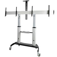 CARRITO PARA DOS TV DE 37 A 60 PULGADAS - HASTA 50KG CADA UNO - SOPORTE VESA MOVIL PARA DOS TV - CON ESTANTES PARA EQUIPOS - SOPORTE CON RUEDAS PARA TV - SOPORTE RODANTE STARTECH.COM - STNDMTVDUO  / EXISTENCIA 8