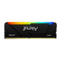 MEMORIA RAM KINGSTON DIMM DDR4 16GB 3200MT/S FURY BEAST BLACK XMP RGB CL16 288PIN 1.35V C/DISIPADOR DE CALOR P/PC/GAMER/ALTO RENDIMIENTO KF432C16BB2A/16  / EXISTENCIA 4