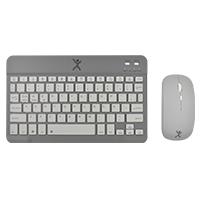 KIT TECLADO Y MOUSE INALAMBRICO BLUETOOTH RECARGABLE ERGONOMICO COMPACTO PERFECT CHOICE GENOVA - NEGRO  / EXISTENCIA 1